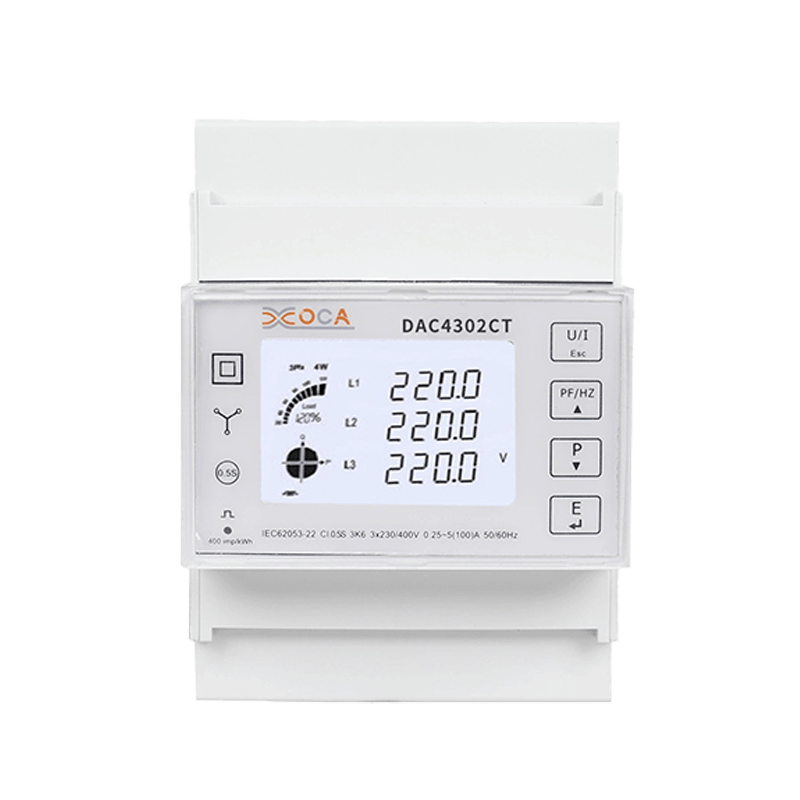 Dac4302CT Inteligentny multimetr licznika energii trójfazowy Modbus na szynę DIN