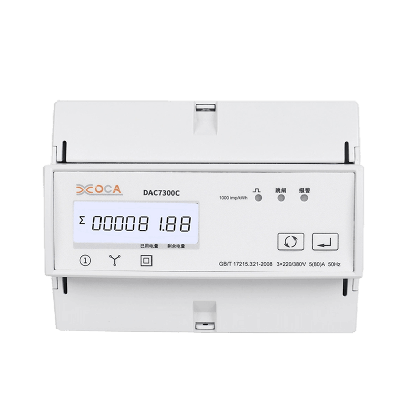 DAC7300C Trójfazowy miernik mocy elektrycznej z przekaźnikiem Modbus AC na szynę DIN