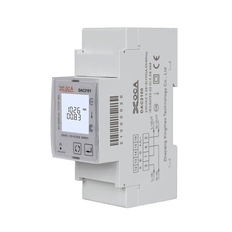 Dac4120c Jednofazowy inteligentny cyfrowy inteligentny miernik na szynę DIN