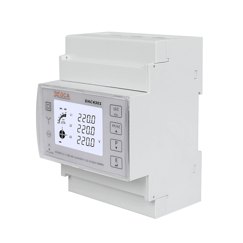 Inteligentny bezprzewodowy licznik elektroniczny trójfazowy Modbus na szynę DIN