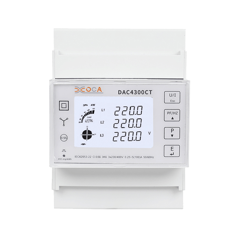 Dac4300CT na szynę DIN, trójfazowy, czteroprzewodowy, cyfrowy, przedpłacony inteligentny licznik energii WiFi