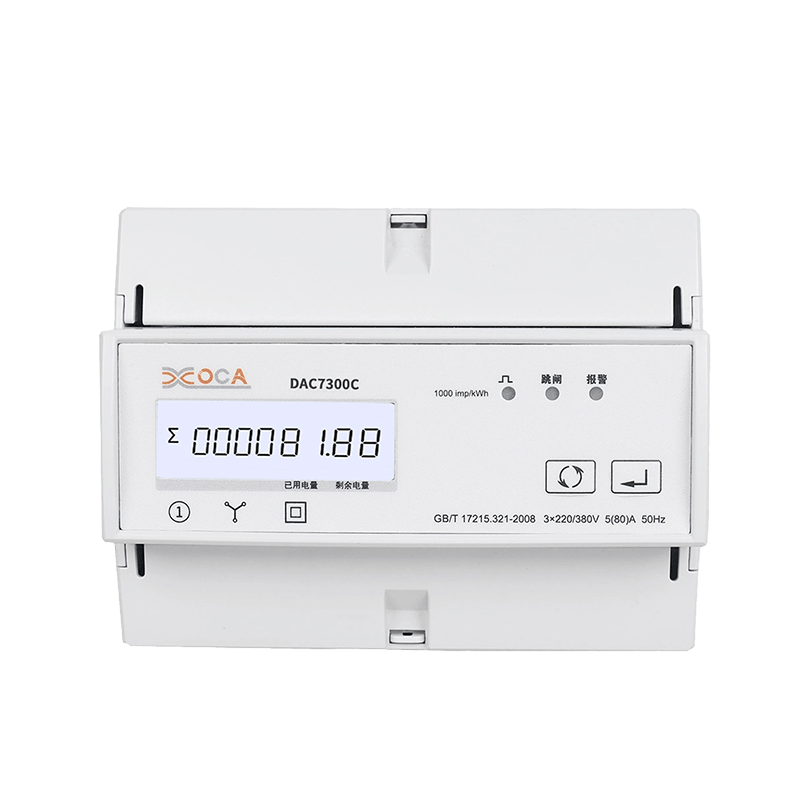 DAC7300C Trójfazowy licznik energii elektrycznej z przekaźnikiem Modbus AC na szynę DIN