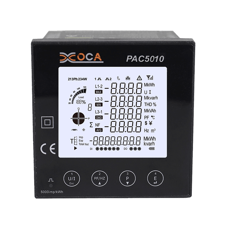 PAC5010 Duży LCD WiFi Inteligentny licznik mocy Licznik energii elektrycznej Analizator elektryczny