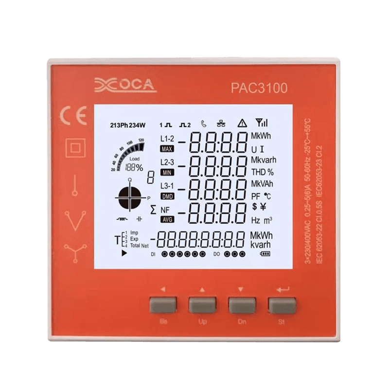 Inteligentny miernik mocy panelu LCD PAC3000