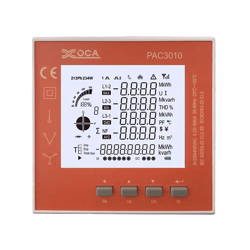 Inteligentny cyfrowy panel elektryczny LCD Licznik mocy Licznik energii