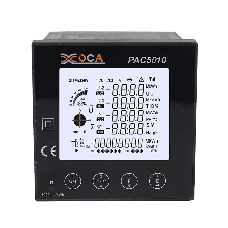 PAC5010 Bezprzewodowy, wielofunkcyjny elektroniczny miernik panelowy Modbus