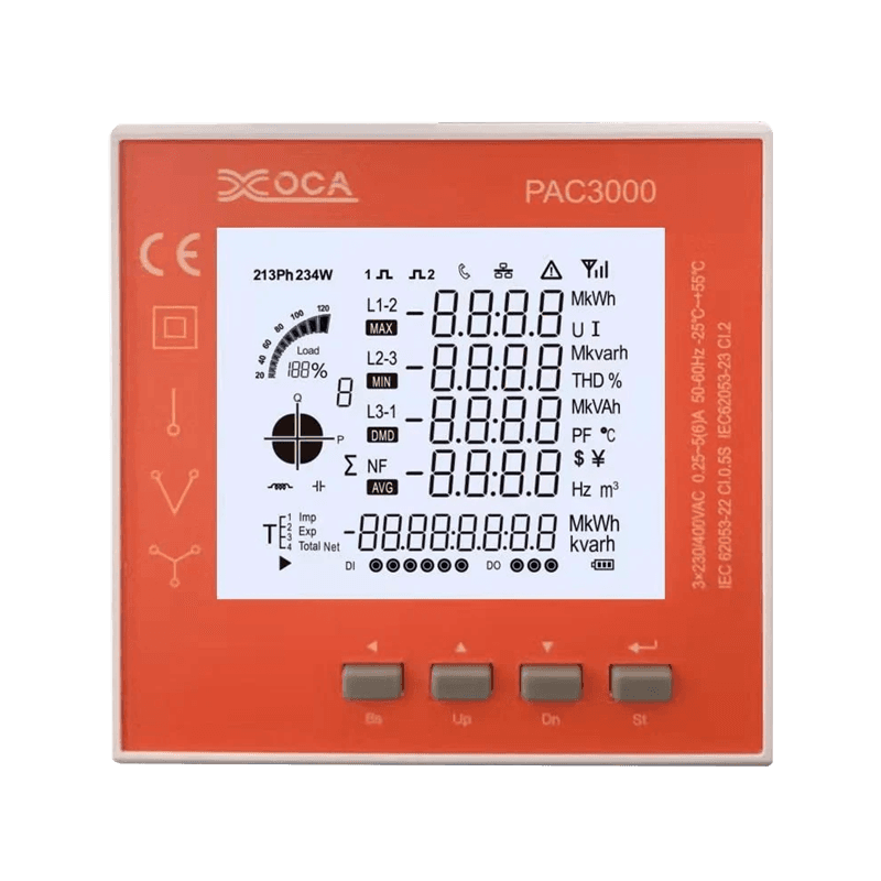 Inteligentny miernik mocy panelu LCD PAC3000